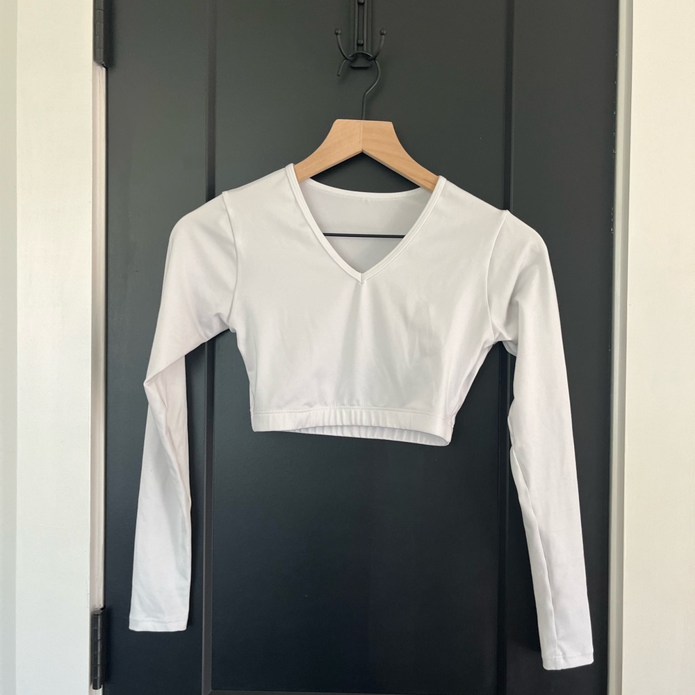 Lot of 2 Varsity Cheer Sleeve Crop Top